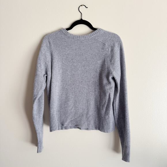 J. Crew Grey Wooly Holly Crewneck Sweater Large - Picture 6 of 7